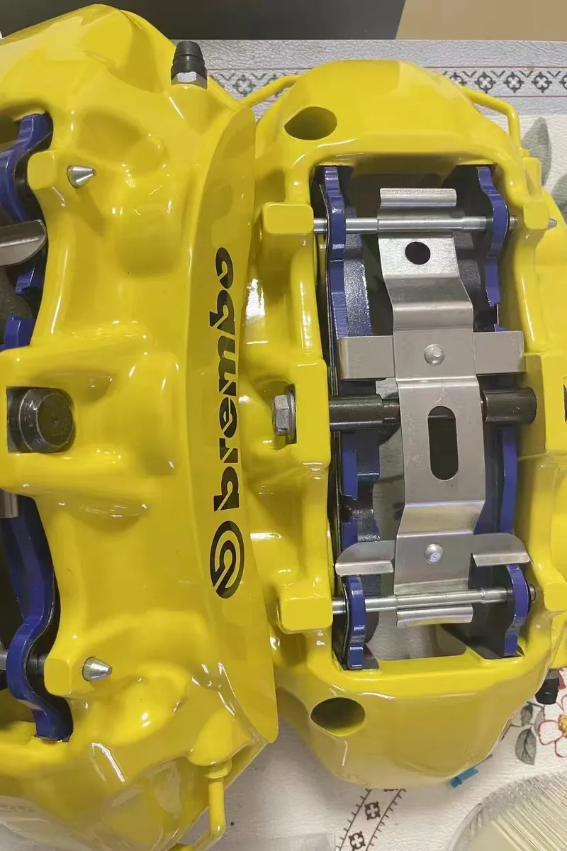BMW 135i brake caliper kit with rotors pads and hoses