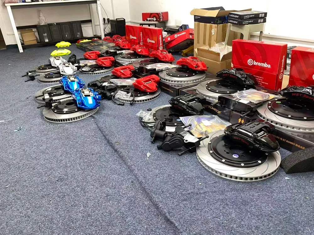 Measuring rotor size for red Brembo brakes