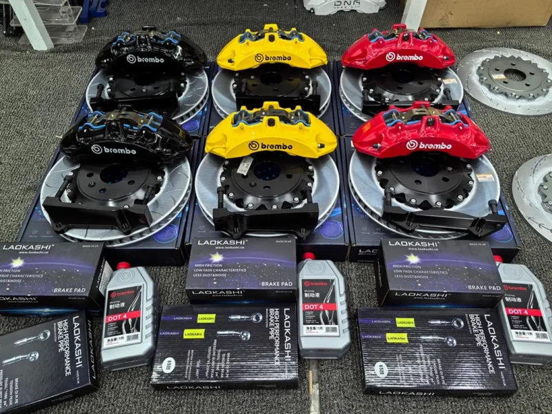 Wheel clearance review for a 345 mm 355 mm or 380 mm custom front brake kit