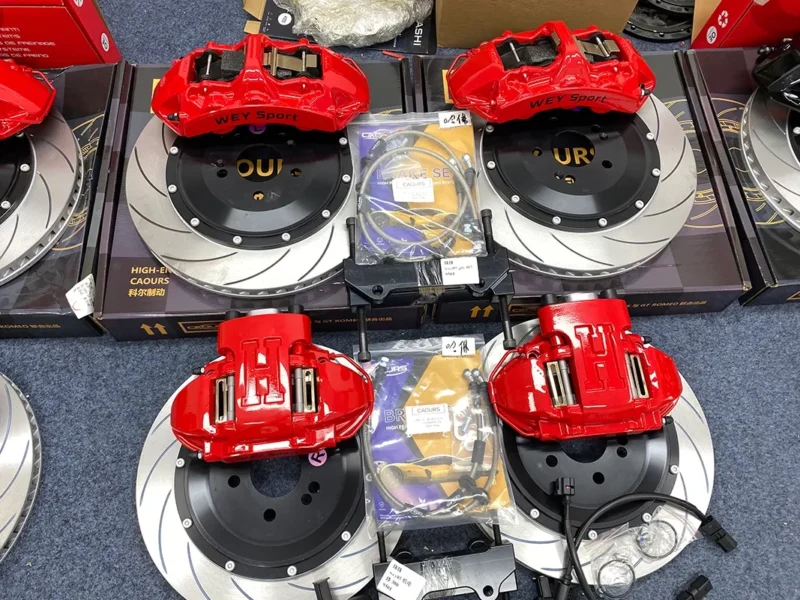 Prado brake caliper upgrade custom bracket and rotor fitment review