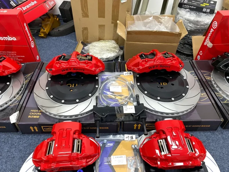 Prado brake caliper upgrade GT6 six piston front kit