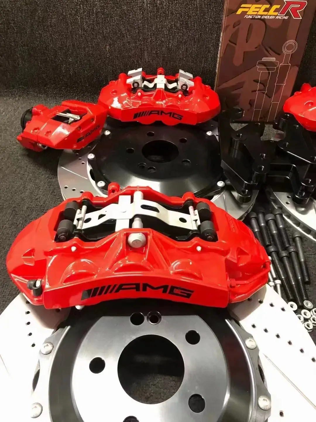 AMG Brake Calipers 6 Piston Kit for 18+ Wheels image 3