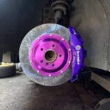 OEM wheel clearance inspection before brake kit fitment approval