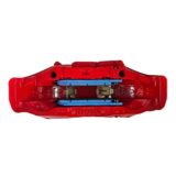 Akebono 10N front calipers with two rotors, pads, brackets and hoses on a white background