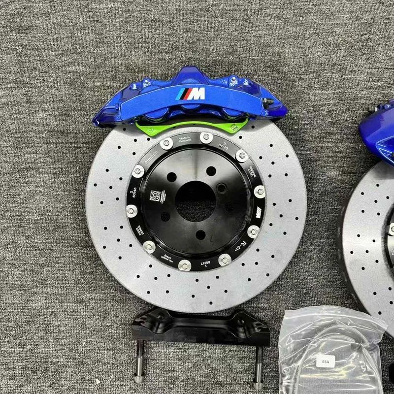 BMW F30 GT6 front brake kit components prepared for packaging and order confirmation