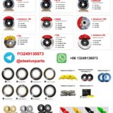 BMW E38 Akebono 10N front big brake kit, 1994–2001 7 Series — brake-caliper-model-rotor-colour-matrix.webp
